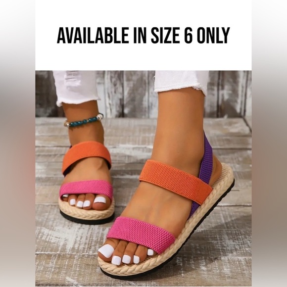 Color block slip-on sandals - Picture 12 of 13